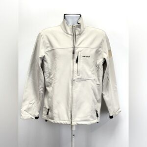 NAUTICA Men’s Beige thermal full zip jacket size S.
